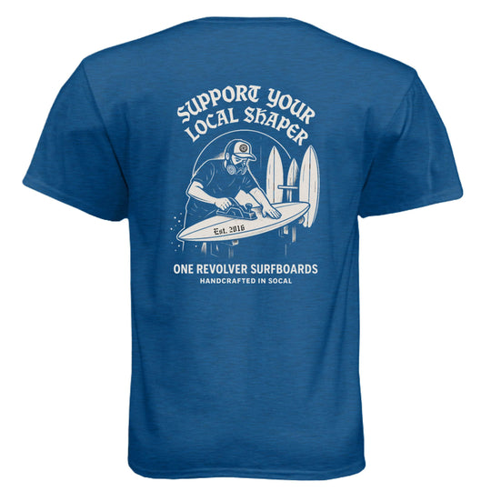 One Revolver Surfboards Support Your Local Shaper Tee – Unisex T-Shirt - One Revolver Surfboards