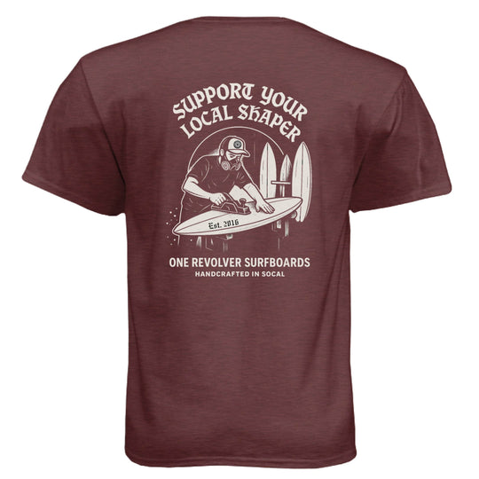 One Revolver Surfboards Support Your Local Shaper Tee – Unisex T-Shirt - One Revolver Surfboards