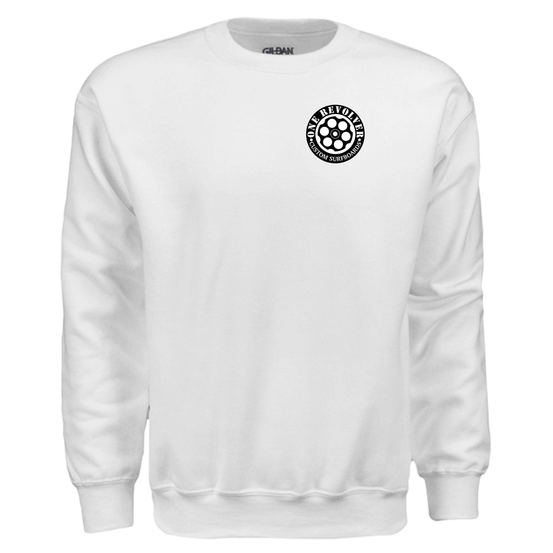 One Revolver Surfboards Logo Crewneck Sweatshirt – Unisex Midweight Fleece - One Revolver Surfboards