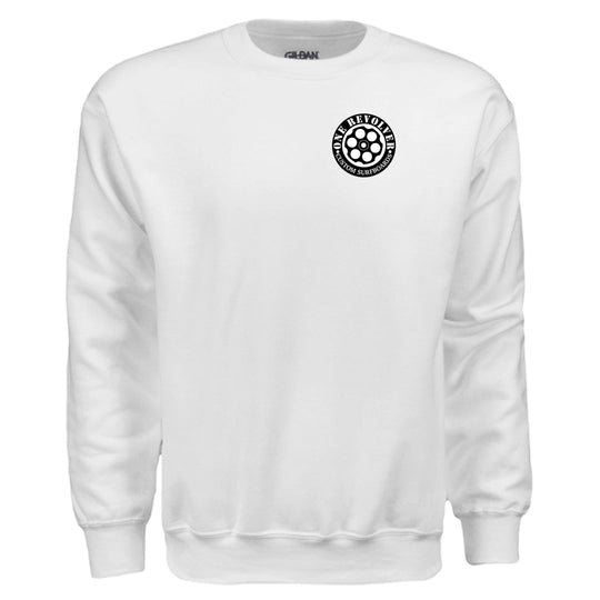One Revolver Surfboards Logo Crewneck Sweatshirt – Unisex Midweight Fleece - One Revolver Surfboards