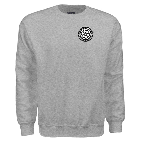 One Revolver Surfboards Logo Crewneck Sweatshirt – Unisex Midweight Fleece - One Revolver Surfboards