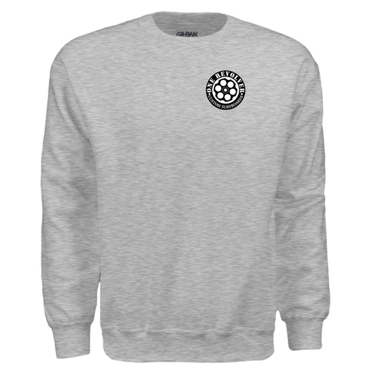 One Revolver Surfboards Logo Crewneck Sweatshirt – Unisex Midweight Fleece - One Revolver Surfboards
