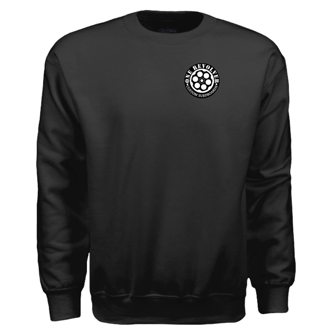One Revolver Surfboards Logo Crewneck Sweatshirt – Unisex Midweight Fleece - One Revolver Surfboards