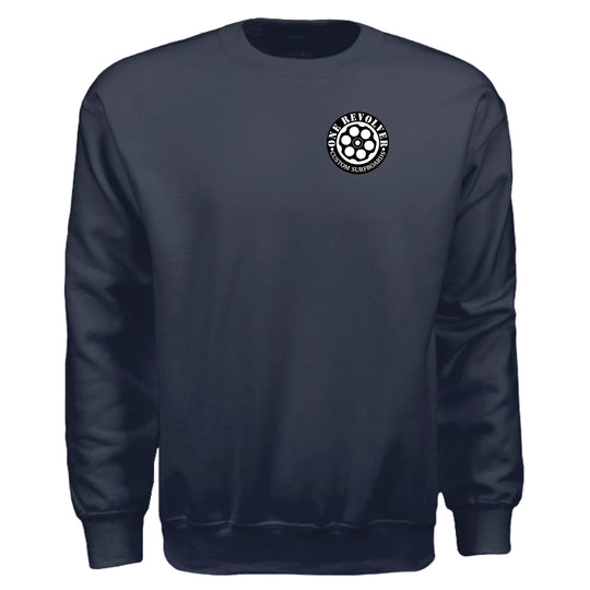 One Revolver Surfboards Logo Crewneck Sweatshirt – Unisex Midweight Fleece - One Revolver Surfboards