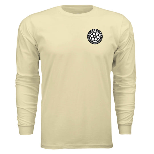 One Revolver Surfboards Skull Graphic Long-Sleeve Tee – Unisex Lightweight Cotton Crew - One Revolver Surfboards