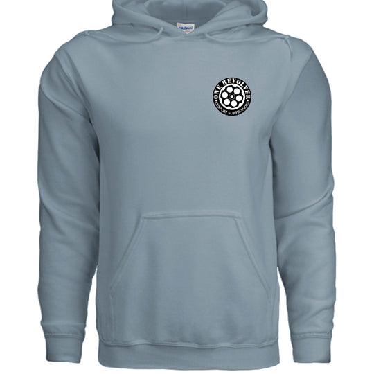 One Revolver Surfboards 80's Surf Style Hoodie – Fleece Pullover - One Revolver Surfboards