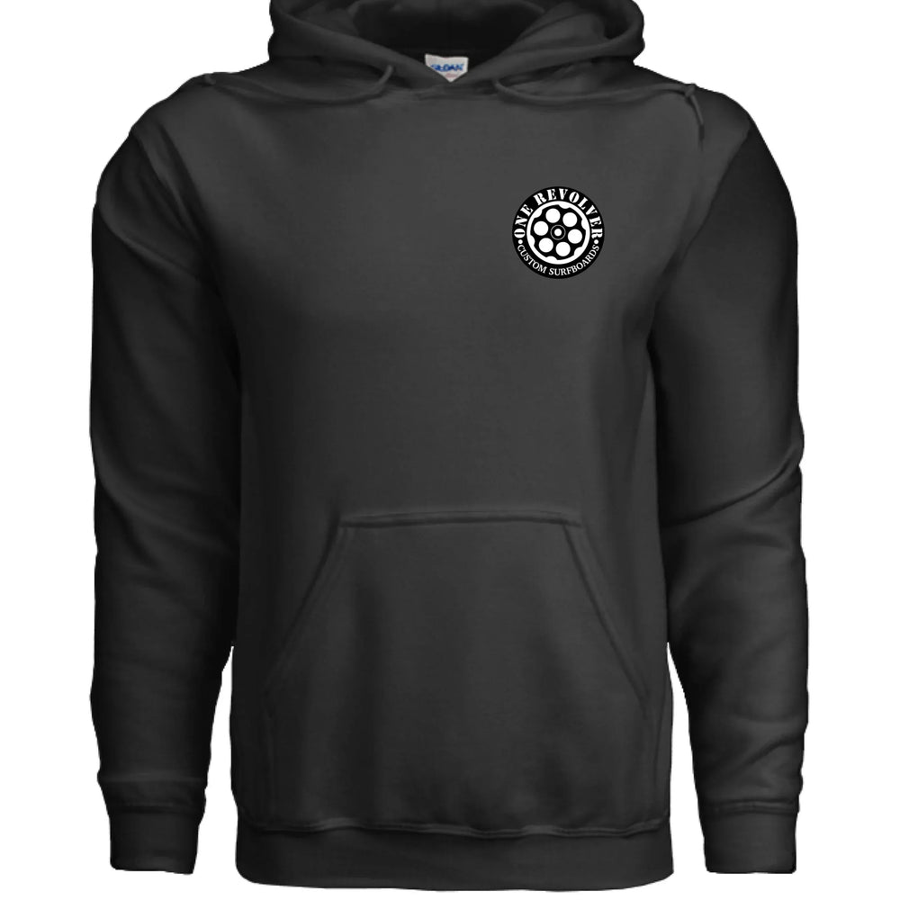 One Revolver Surfboards 80's Surf Style Hoodie – Fleece Pullover - One Revolver Surfboards