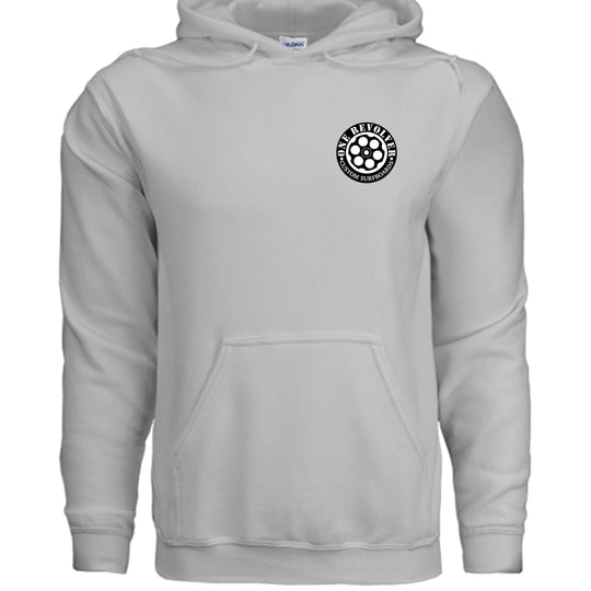 One Revolver Surfboards 80's Surf Style Hoodie – Fleece Pullover - One Revolver Surfboards