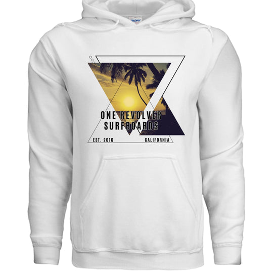 One Revolver Surfboards Sunset Hoodie – Unisex Softstyle Surf Sweatshirt - One Revolver Surfboards