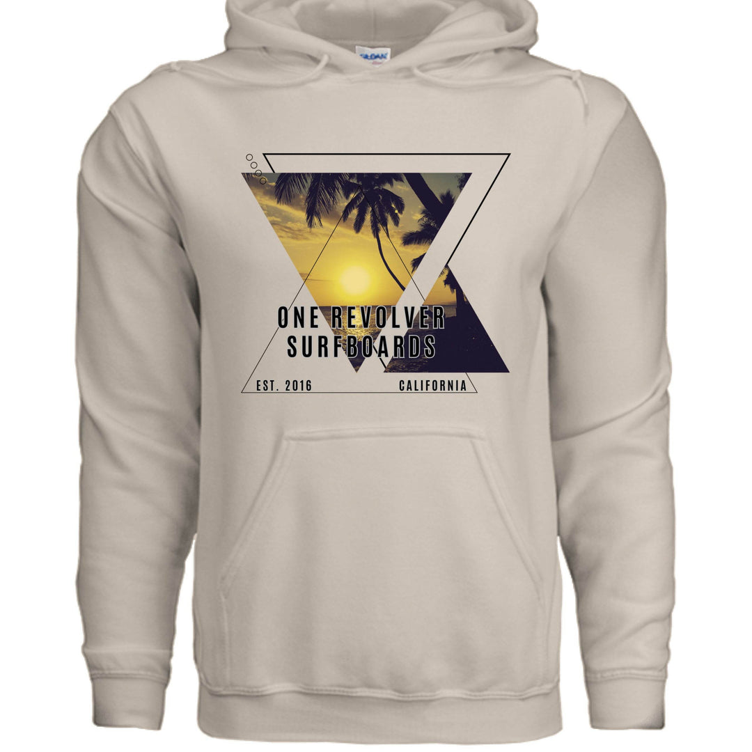 One Revolver Surfboards Sunset Hoodie – Unisex Softstyle Surf Sweatshirt - One Revolver Surfboards