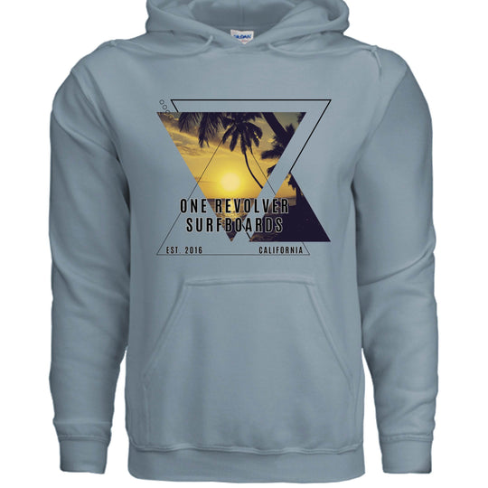One Revolver Surfboards Sunset Hoodie – Unisex Softstyle Surf Sweatshirt - One Revolver Surfboards