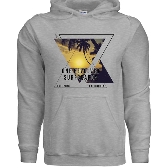 One Revolver Surfboards Sunset Hoodie – Unisex Softstyle Surf Sweatshirt - One Revolver Surfboards