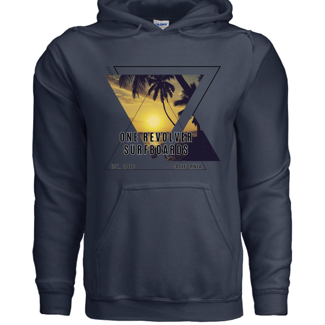 One Revolver Surfboards Sunset Hoodie – Unisex Softstyle Surf Sweatshirt - One Revolver Surfboards