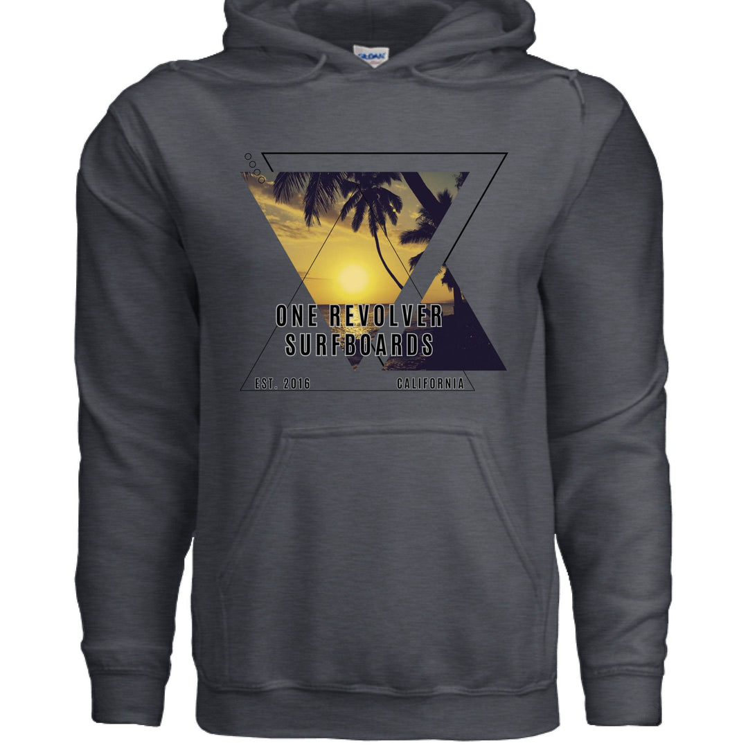 One Revolver Surfboards Sunset Hoodie – Unisex Softstyle Surf Sweatshirt - One Revolver Surfboards