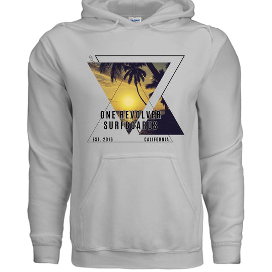 One Revolver Surfboards Sunset Hoodie – Unisex Softstyle Surf Sweatshirt - One Revolver Surfboards