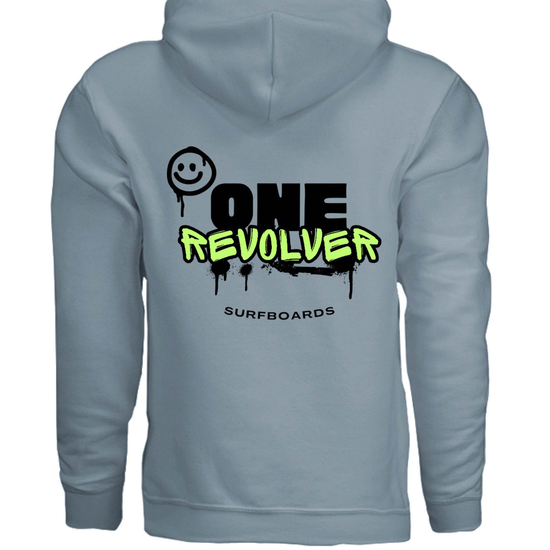 One Revolver Surfboards Smile Hoodie – Unisex Softstyle Surf & Street Pullove - One Revolver Surfboards