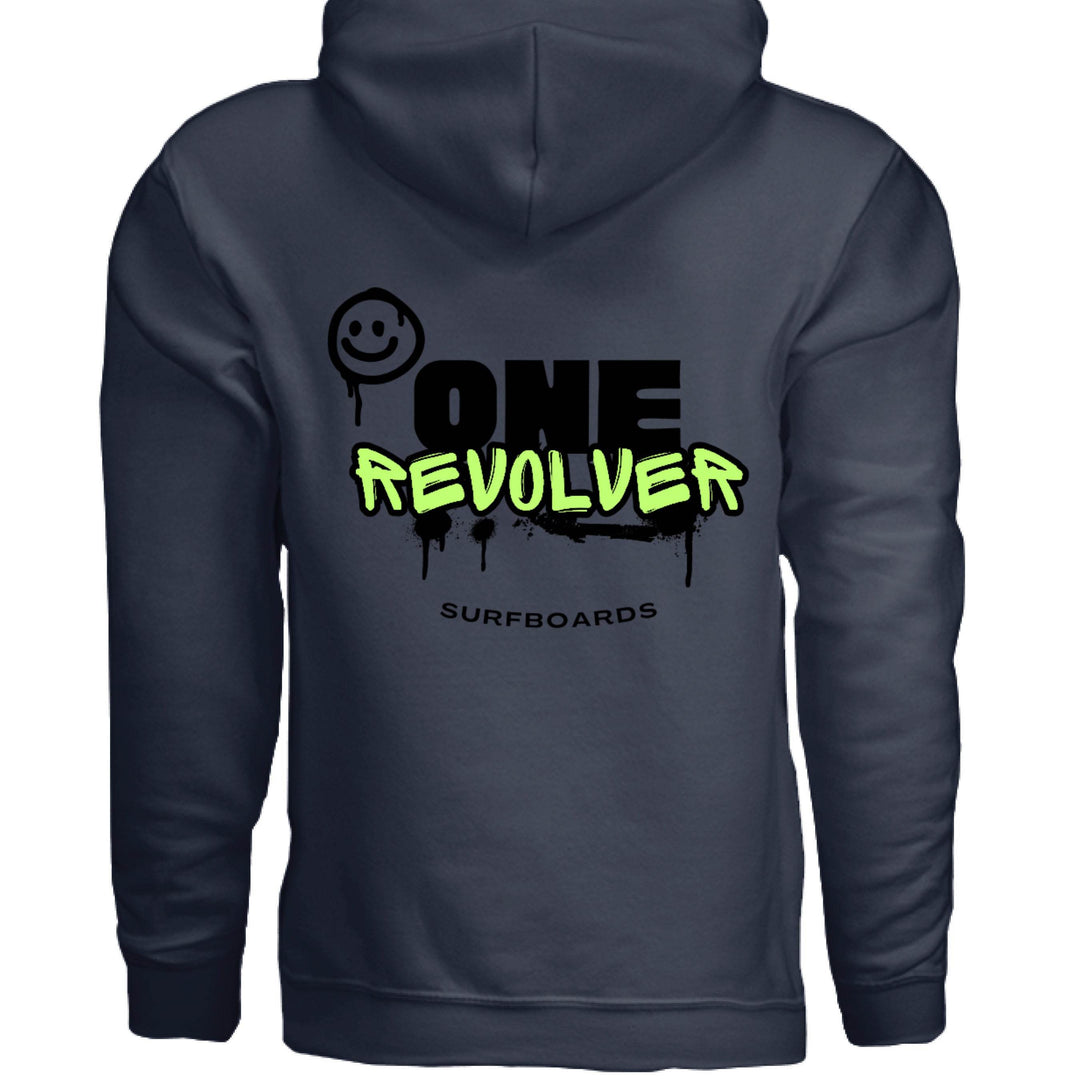 One Revolver Surfboards Smile Hoodie – Unisex Softstyle Surf & Street Pullove - One Revolver Surfboards
