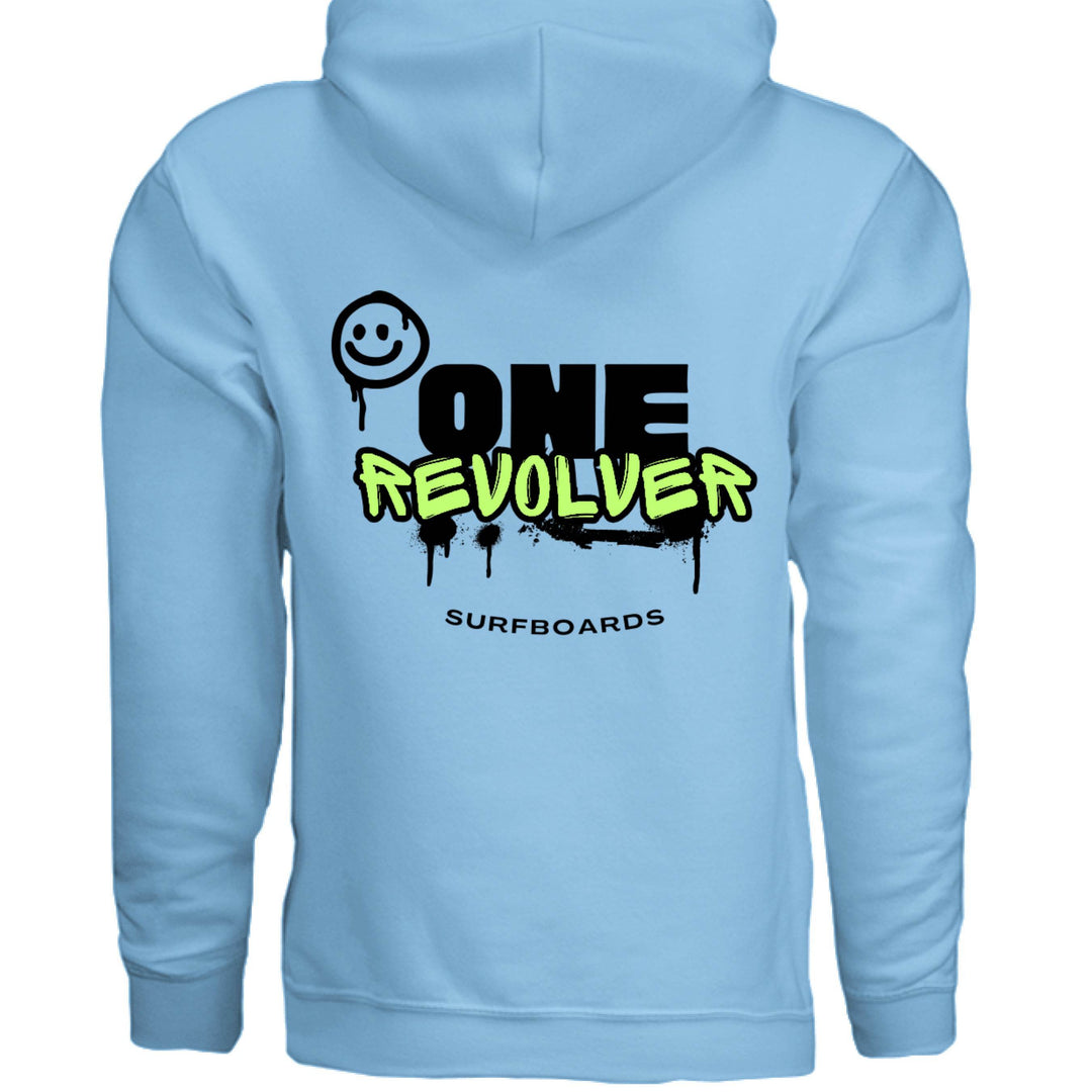 One Revolver Surfboards Smile Hoodie – Unisex Softstyle Surf & Street Pullove - One Revolver Surfboards