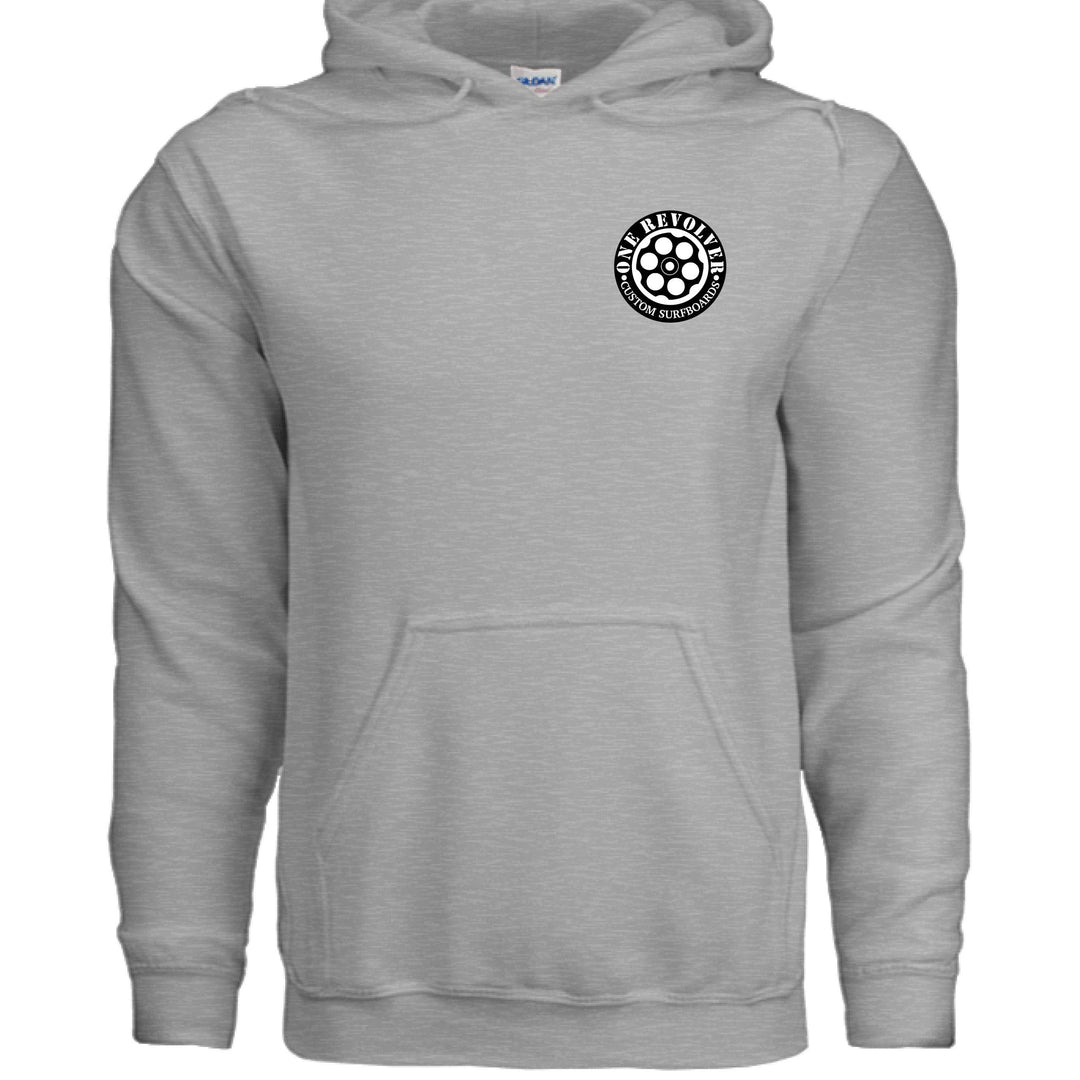 One Revolver Surfboards Smile Hoodie – Unisex Softstyle Surf & Street Pullove - One Revolver Surfboards