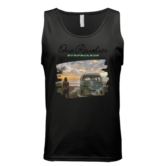 One Revolver Surfboards Surf Check Tank Top – Unisex Lightweight Surf Tank - One Revolver Surfboards