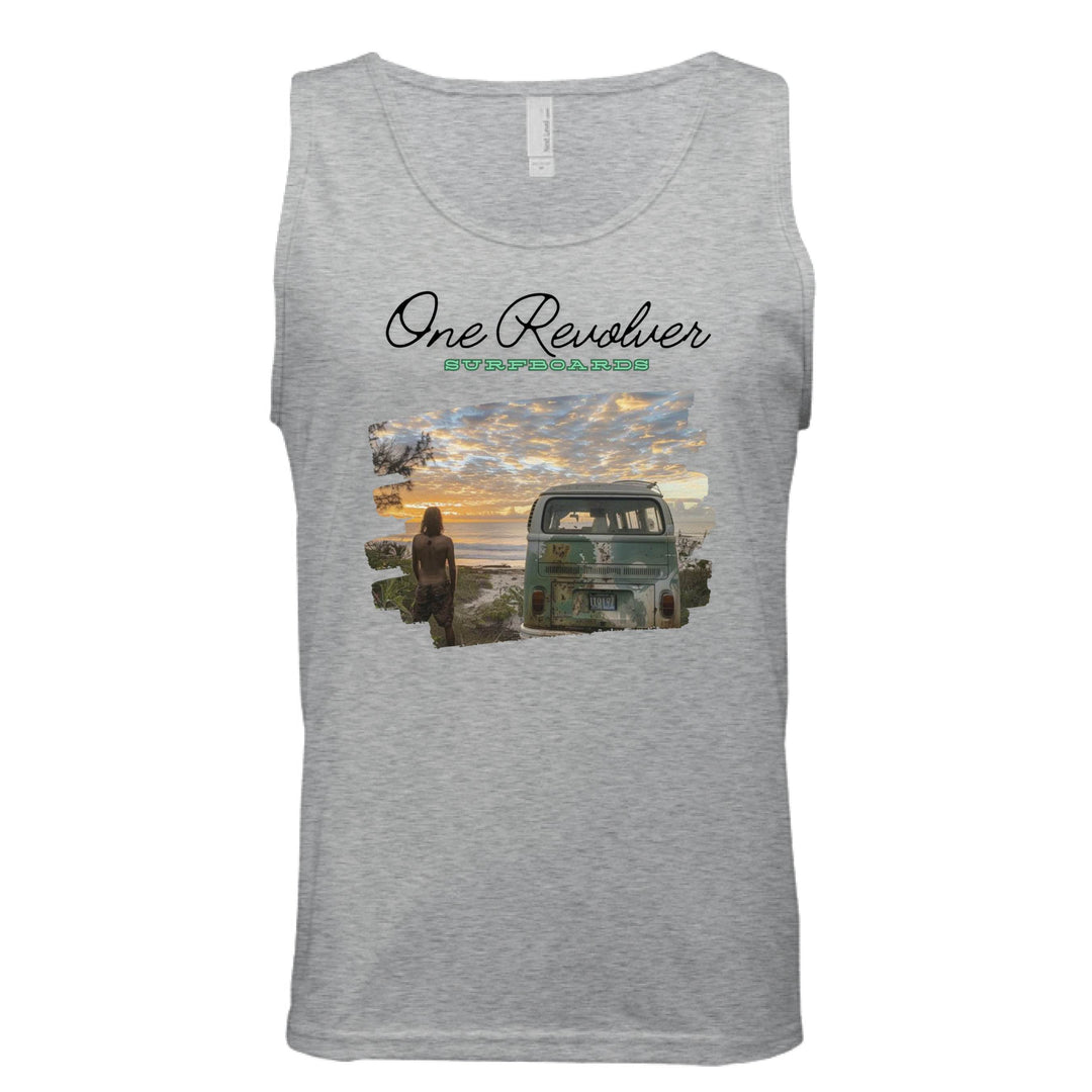 One Revolver Surfboards Surf Check Tank Top – Unisex Lightweight Surf Tank - One Revolver Surfboards