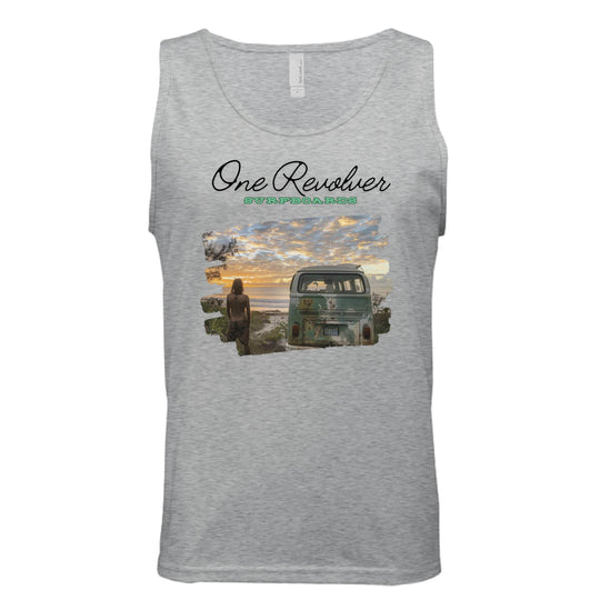 One Revolver Surfboards Surf Check Tank Top – Unisex Lightweight Surf Tank - One Revolver Surfboards