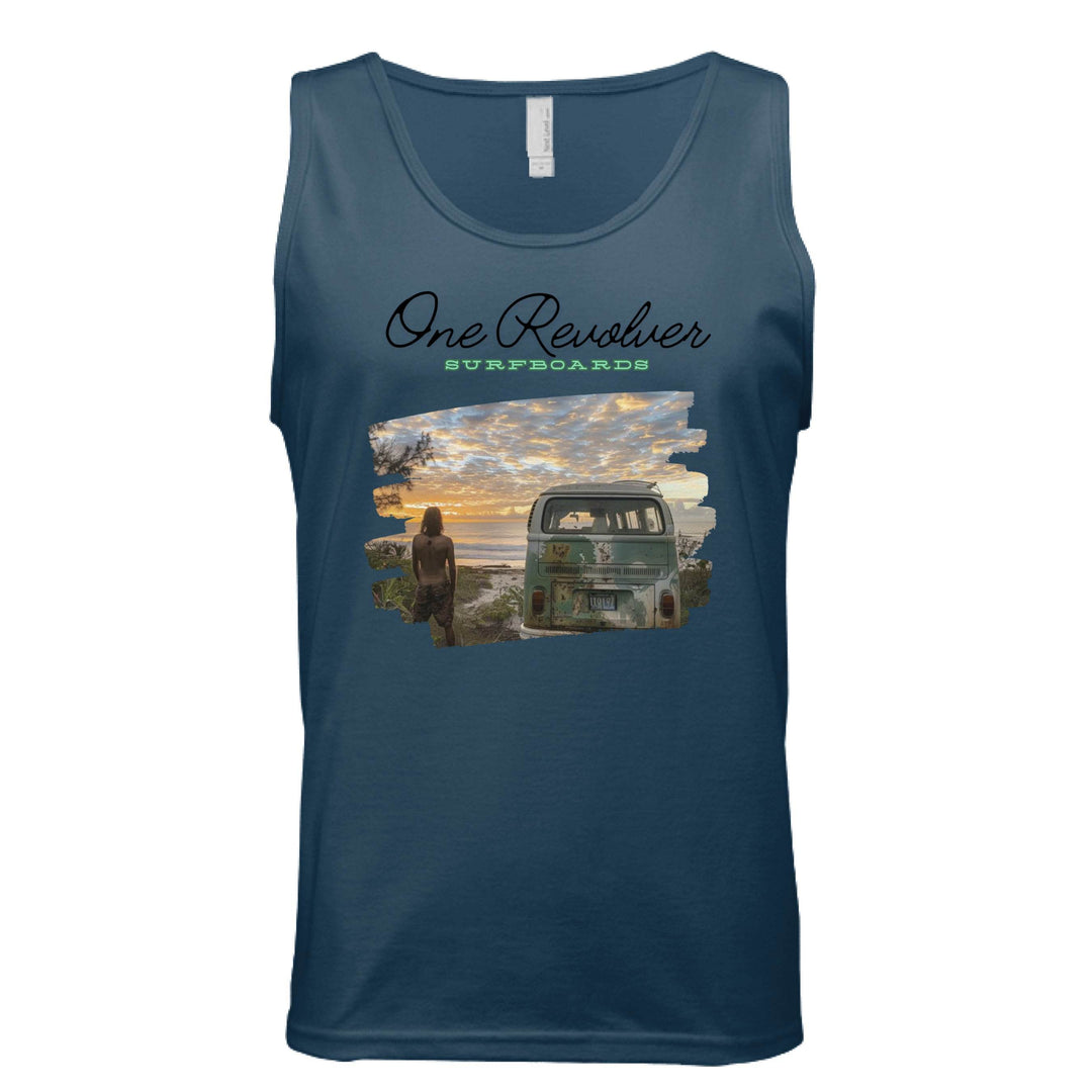 One Revolver Surfboards Surf Check Tank Top – Unisex Lightweight Surf Tank - One Revolver Surfboards