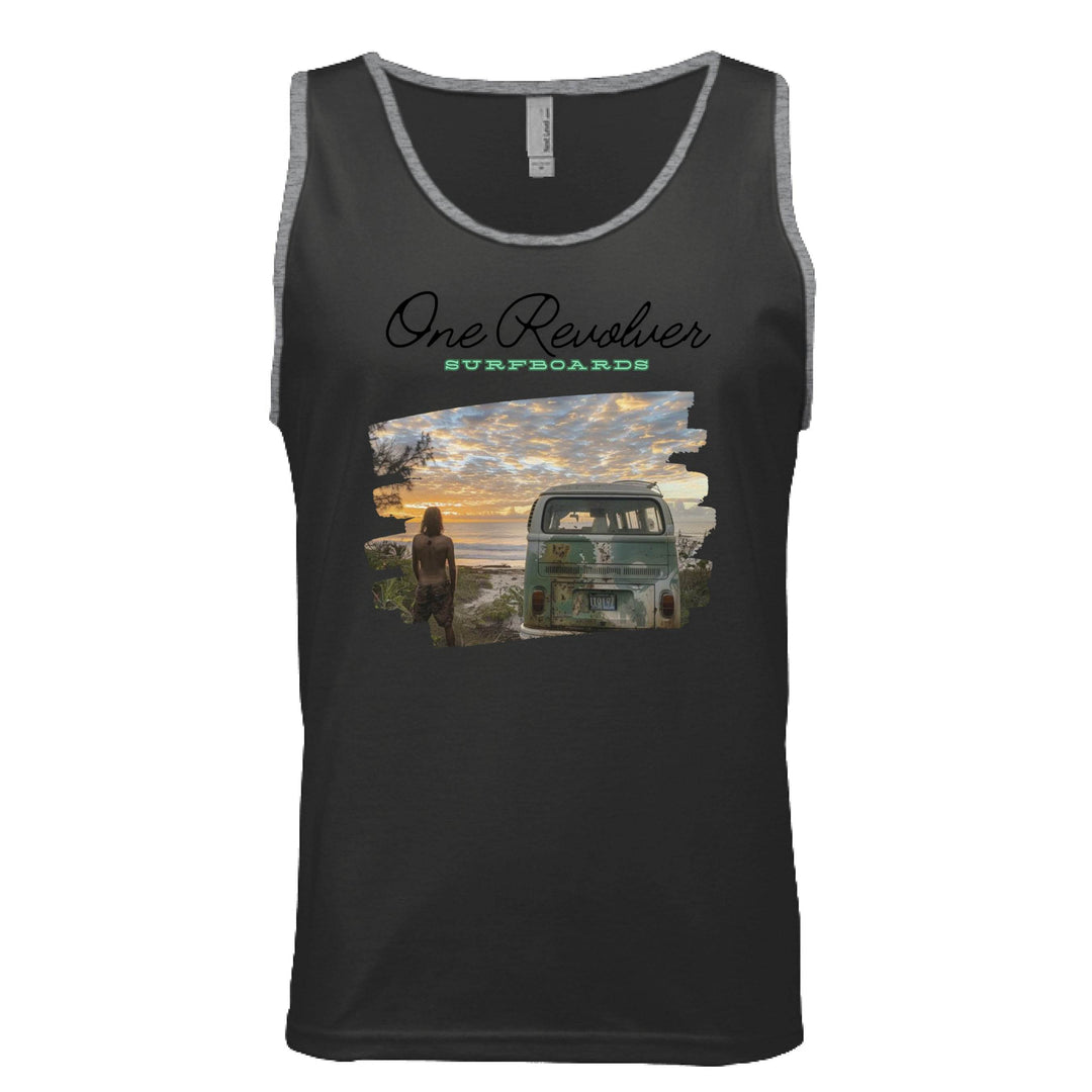 One Revolver Surfboards Surf Check Tank Top – Unisex Lightweight Surf Tank - One Revolver Surfboards