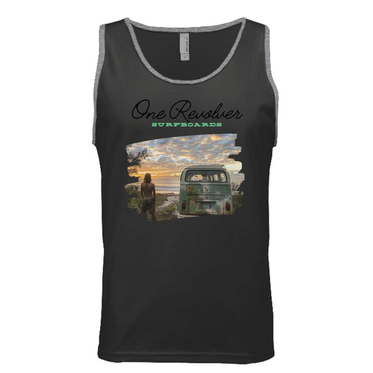 One Revolver Surfboards Surf Check Tank Top – Unisex Lightweight Surf Tank - One Revolver Surfboards