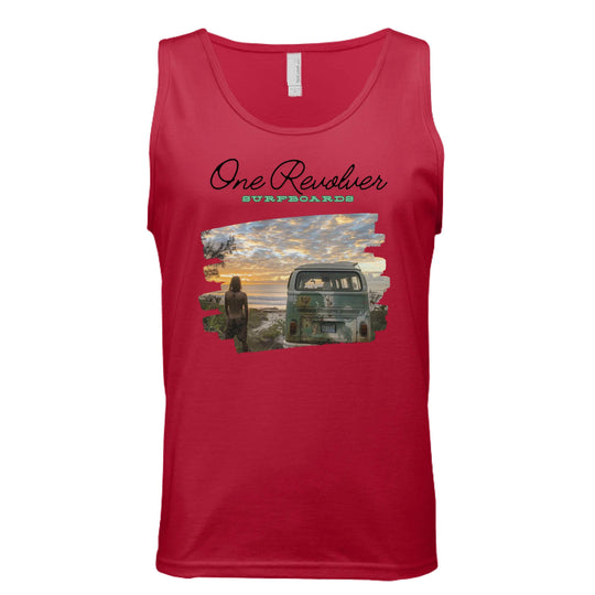 One Revolver Surfboards Surf Check Tank Top – Unisex Lightweight Surf Tank - One Revolver Surfboards