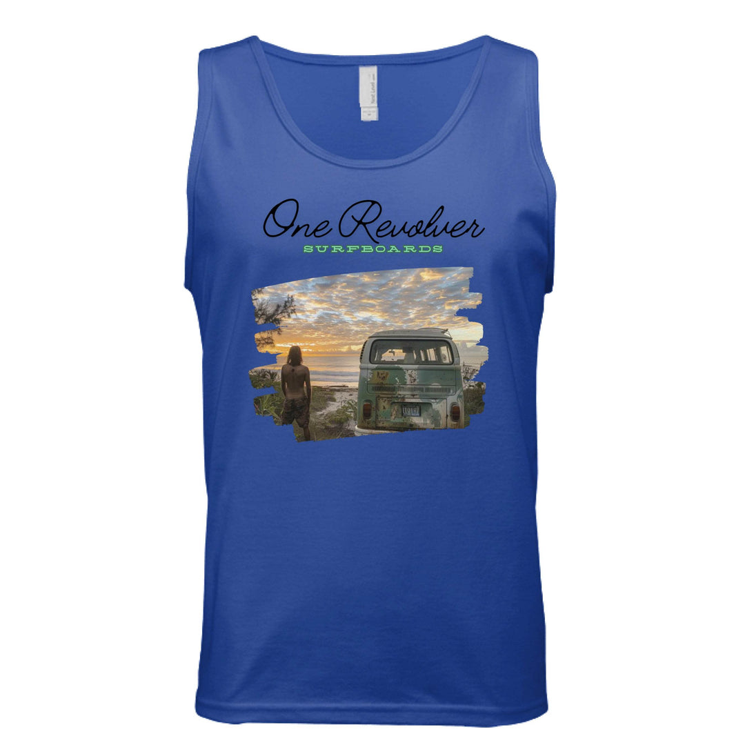 One Revolver Surfboards Surf Check Tank Top – Unisex Lightweight Surf Tank - One Revolver Surfboards