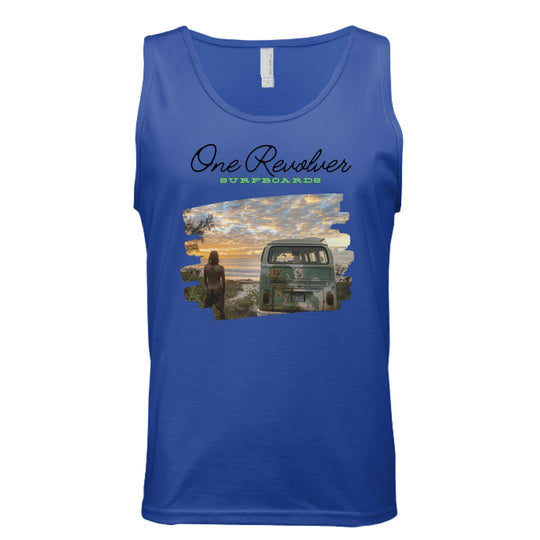 One Revolver Surfboards Surf Check Tank Top – Unisex Lightweight Surf Tank - One Revolver Surfboards