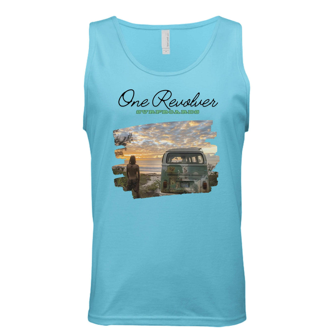 One Revolver Surfboards Surf Check Tank Top – Unisex Lightweight Surf Tank - One Revolver Surfboards