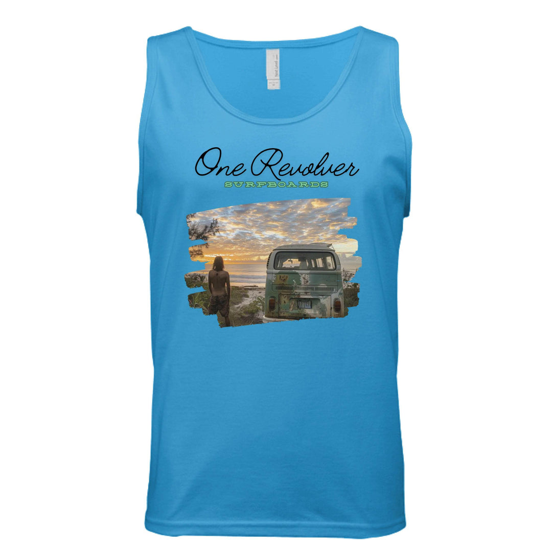 One Revolver Surfboards Surf Check Tank Top – Unisex Lightweight Surf Tank - One Revolver Surfboards