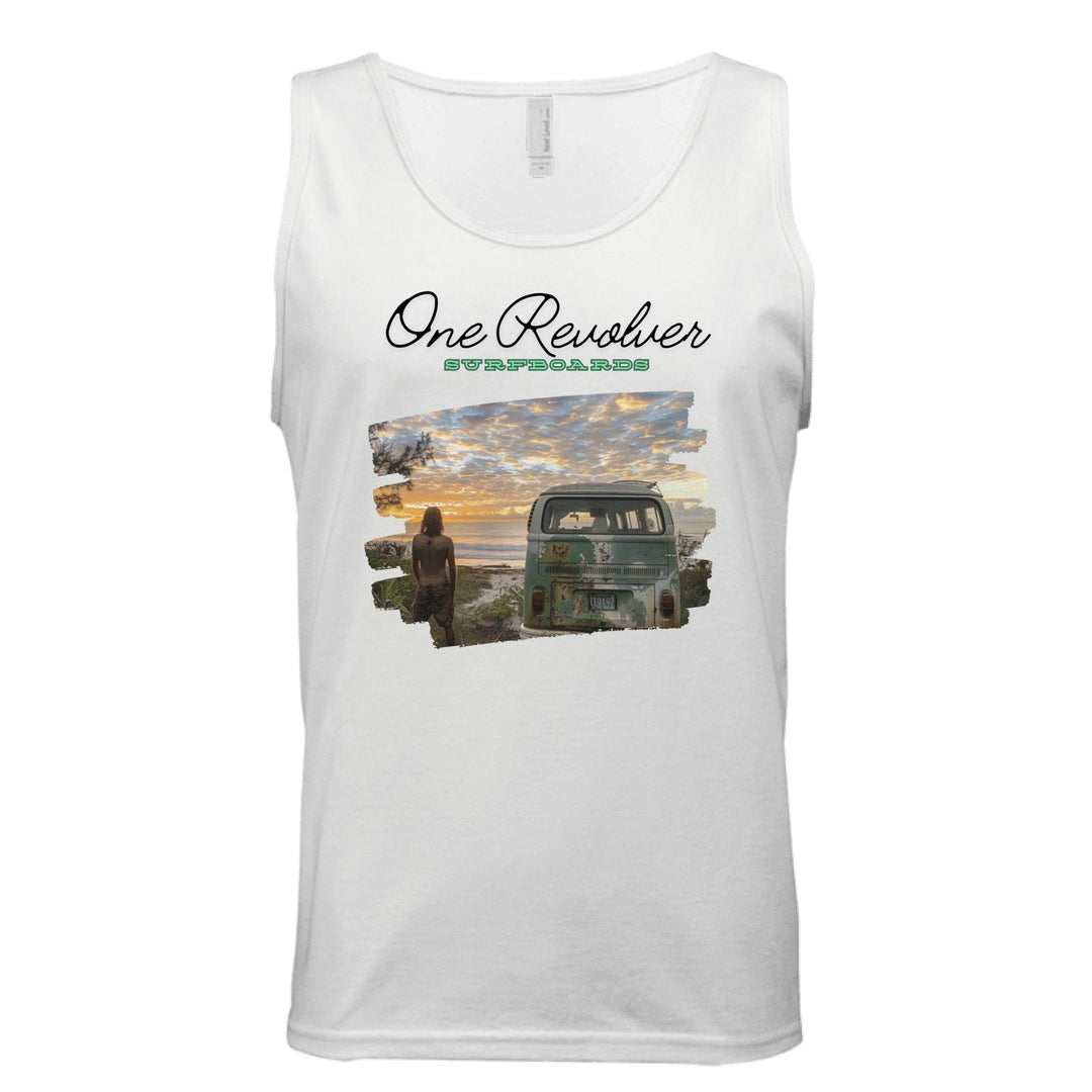 One Revolver Surfboards Surf Check Tank Top – Unisex Lightweight Surf Tank - One Revolver Surfboards