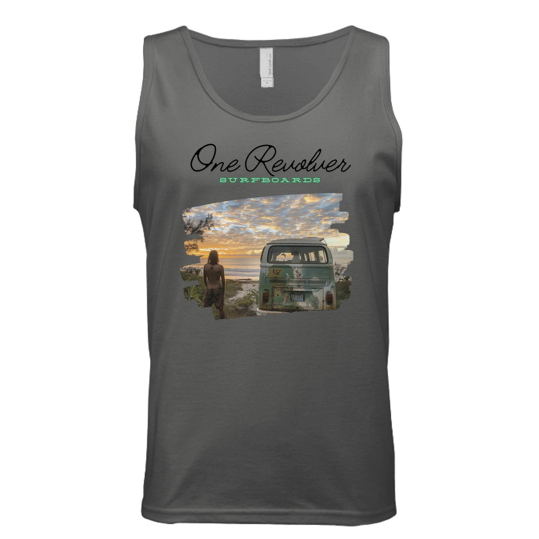 One Revolver Surfboards Surf Check Tank Top – Unisex Lightweight Surf Tank - One Revolver Surfboards