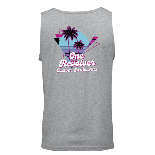 One Revolver Surfboards 80's Vibe Tank Top – Unisex Retro Surf Tank - One Revolver Surfboards