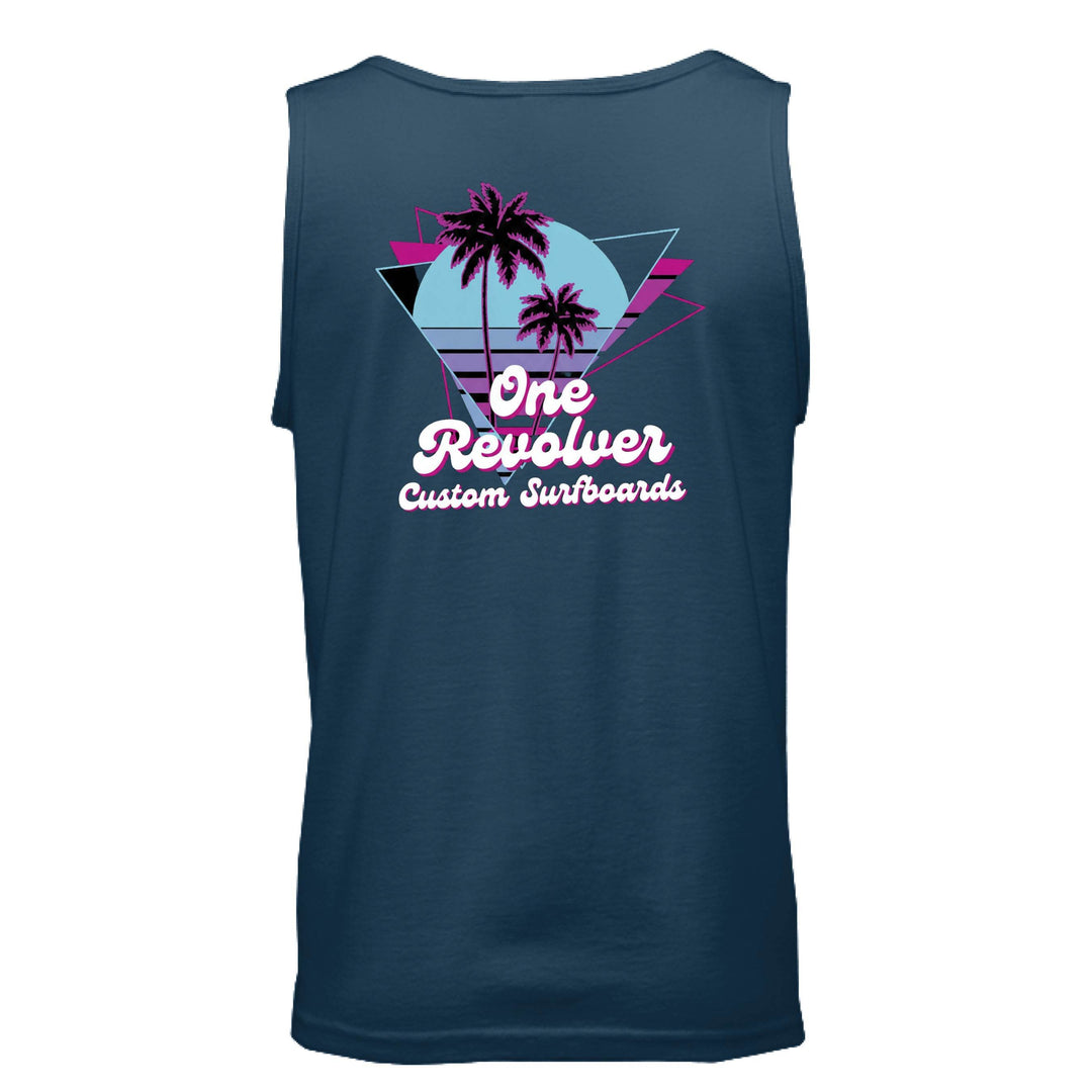 One Revolver Surfboards 80's Vibe Tank Top – Unisex Retro Surf Tank - One Revolver Surfboards