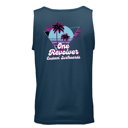 One Revolver Surfboards 80's Vibe Tank Top – Unisex Retro Surf Tank - One Revolver Surfboards