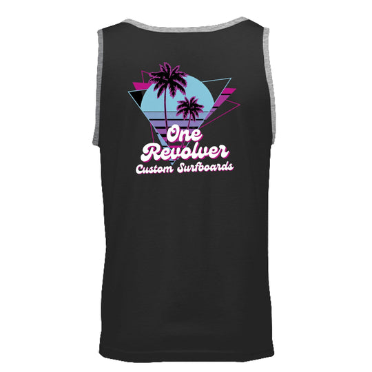 One Revolver Surfboards 80's Vibe Tank Top – Unisex Retro Surf Tank - One Revolver Surfboards