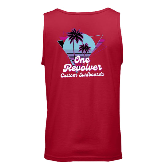 One Revolver Surfboards 80's Vibe Tank Top – Unisex Retro Surf Tank - One Revolver Surfboards