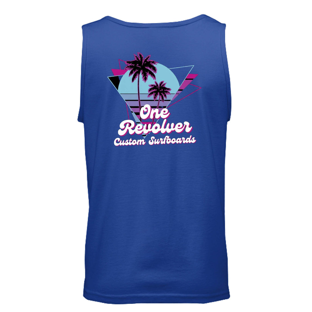 One Revolver Surfboards 80's Vibe Tank Top – Unisex Retro Surf Tank - One Revolver Surfboards
