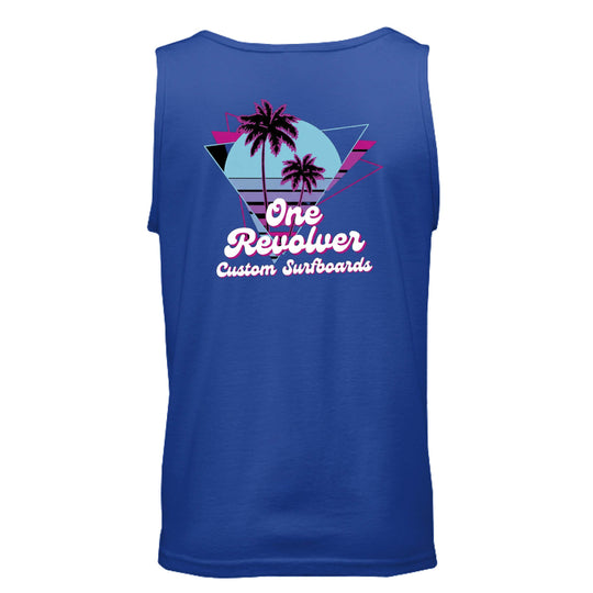 One Revolver Surfboards 80's Vibe Tank Top – Unisex Retro Surf Tank - One Revolver Surfboards