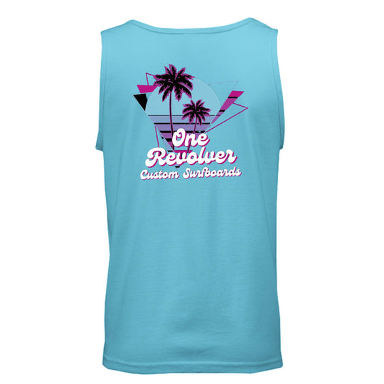 One Revolver Surfboards 80's Vibe Tank Top – Unisex Retro Surf Tank - One Revolver Surfboards