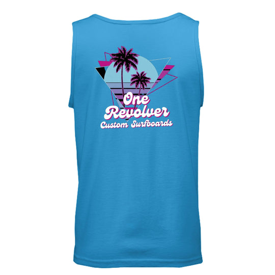 One Revolver Surfboards 80's Vibe Tank Top – Unisex Retro Surf Tank - One Revolver Surfboards