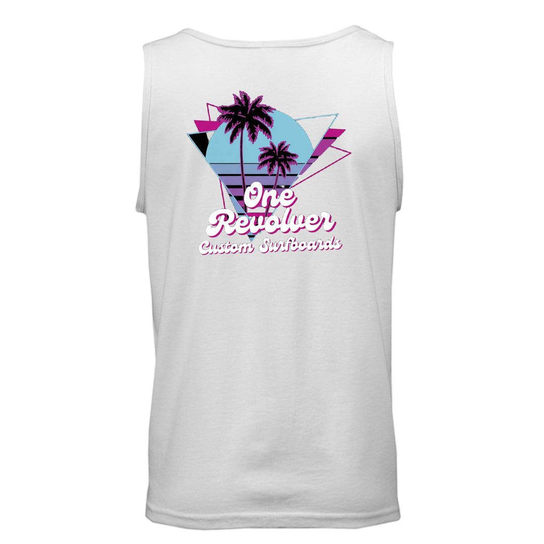 One Revolver Surfboards 80's Vibe Tank Top – Unisex Retro Surf Tank - One Revolver Surfboards