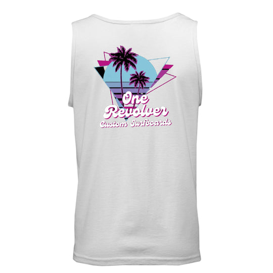 One Revolver Surfboards 80's Vibe Tank Top – Unisex Retro Surf Tank - One Revolver Surfboards