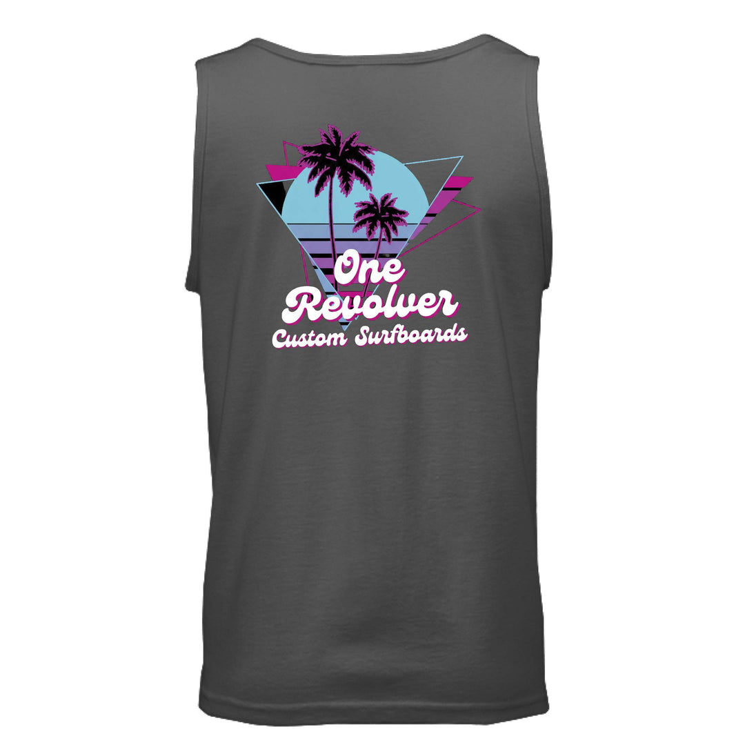 One Revolver Surfboards 80's Vibe Tank Top – Unisex Retro Surf Tank - One Revolver Surfboards