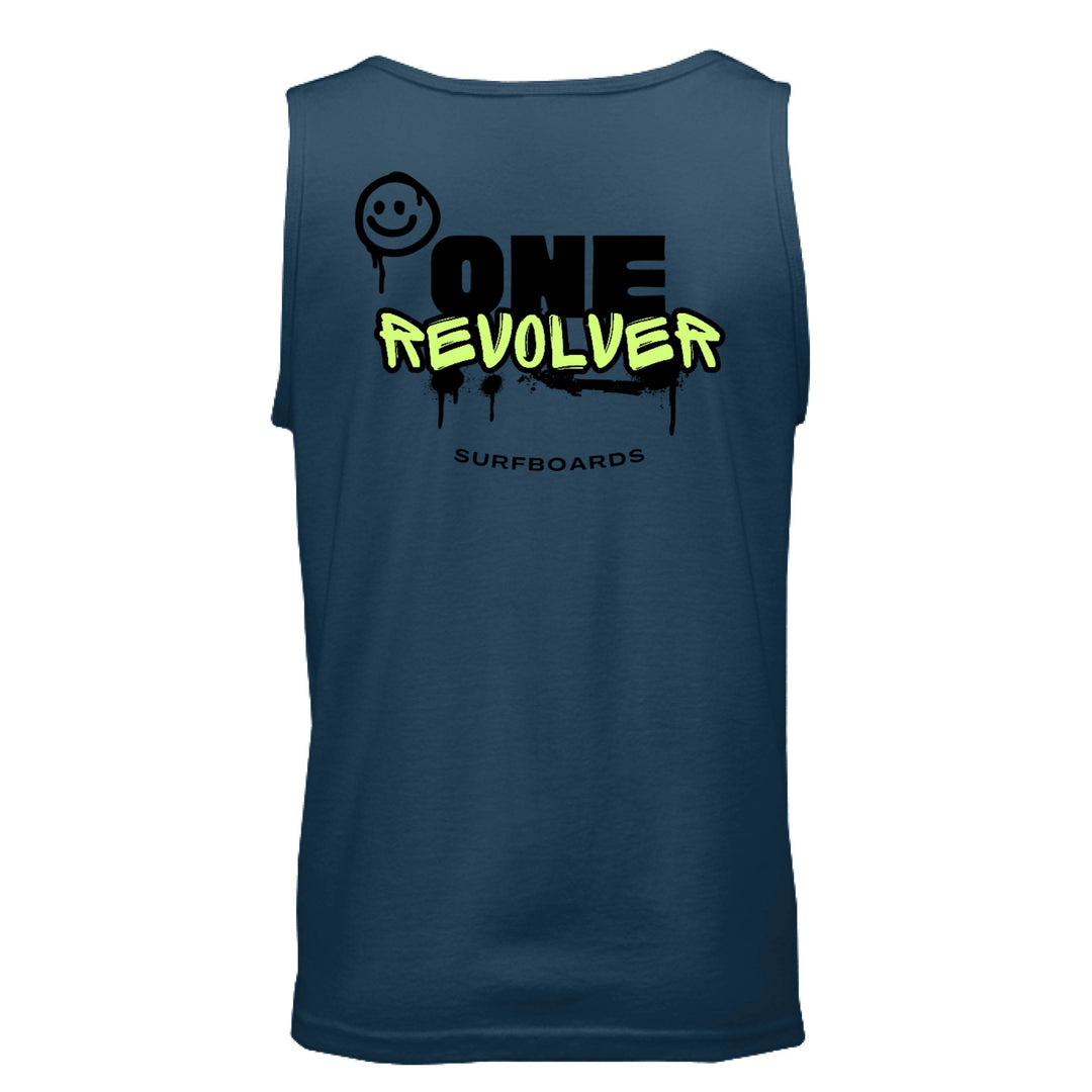 One Revolver Surfboards Smile Tank Top – Unisex Lightweight Surf Tank - One Revolver Surfboards