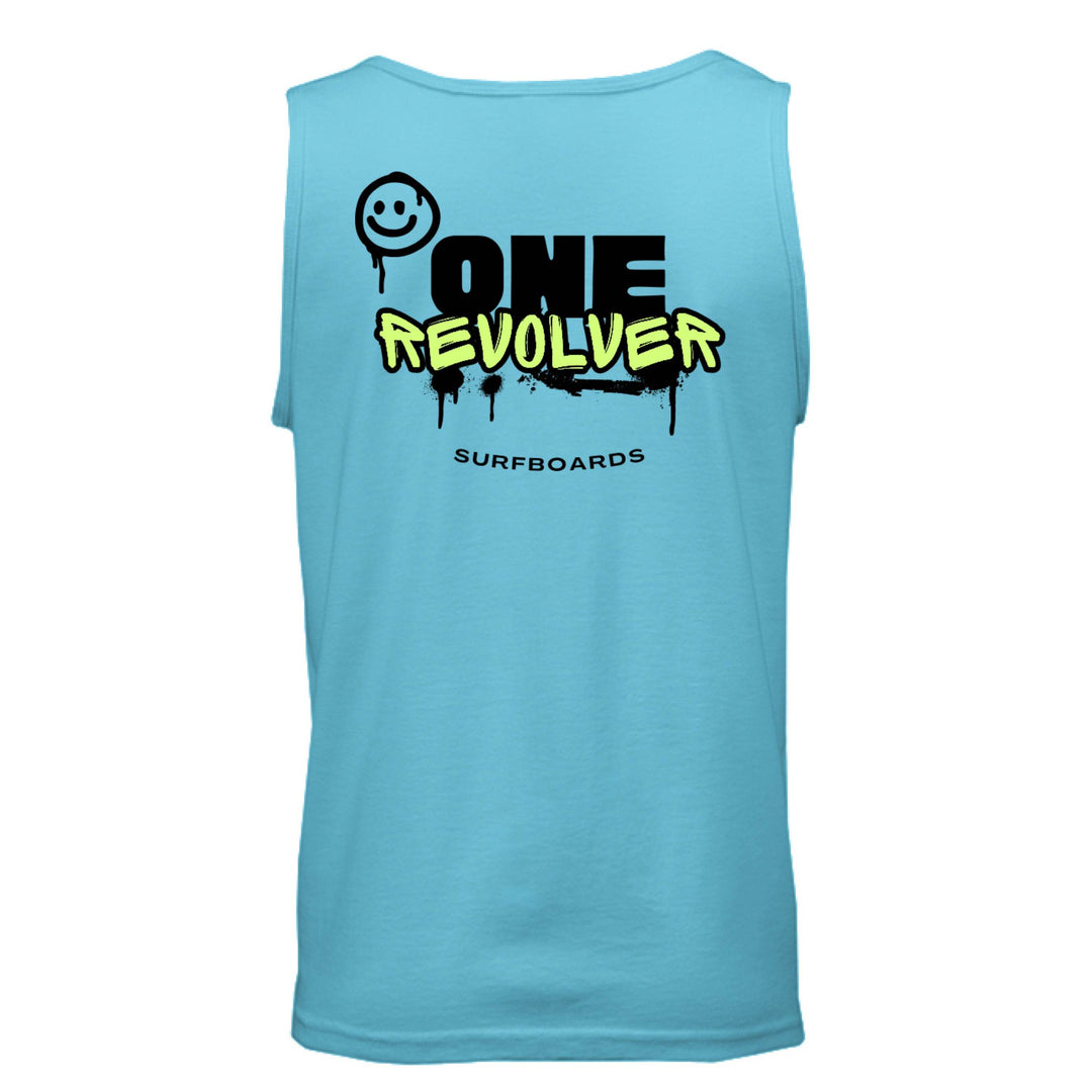 One Revolver Surfboards Smile Tank Top – Unisex Lightweight Surf Tank - One Revolver Surfboards